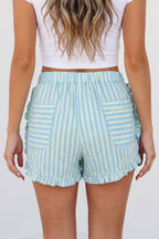 Aspen Ruffle Trim Casual Shorts