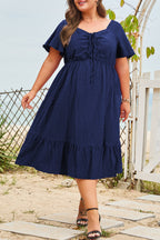 Tru High Waist Midi PLUS Dress
