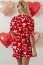 Amayah Ruffled Short Sleeve Shirt
