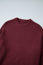 Julietta Mixed Textured Knitted Sweater