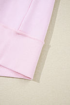 Khloe Patchwork Loose Henley Sweatshirt