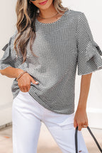Carolina Ruffled Half Sleeve Blouse