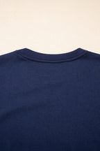 Hana Striped Detail Crewneck Pullover
