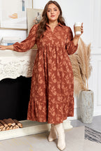 Mallory 4 Sleeve Long PLUS Dress
