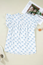 Melody Short Sleeve Bow PLUS Top