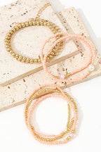 Nancy Simple Beaded Layer Bracelet