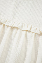Ava Trim Waffle Knit Blouse