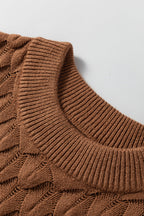 Malaysia Ribbed Short Sleeve Sweater