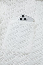 Raina Textured Collared Pullover