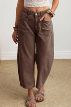 Rhea ankle Length Barrel Jeans