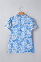 Kataleya Trim Short Sleeve Blouse