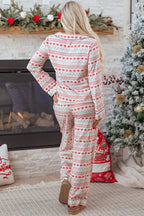Sarai Christmas Pattern Print Shirt