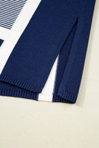 Reese Stripe Dolman Oversize Tunic Sweater