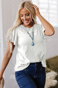 Yasmin Layered Ruffle Short Sleeve Top