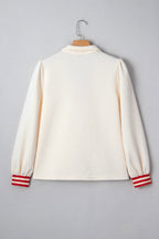 Danna Zipped Collar Pullover Top