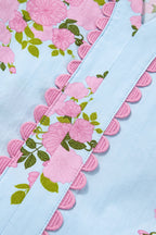 Lucy Print Scalloped Trim PLUS Dress