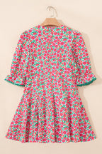 Annika Bubble Sleeve Mini Dress