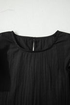 Amani Short Sleeve Textured Blouse
