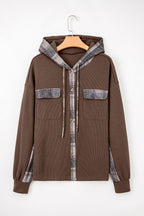 Marceline Down Drawstring Hooded Shacket