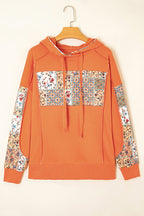 Myrassa Side Slit Drawstring Hoodie