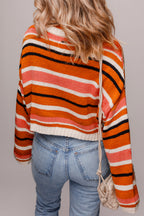 Mirissa Shoulder Cropped Pullover Sweater