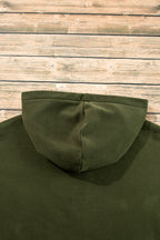 Kate Fleece Lined Half Zipper Kangaroo Pockets Loose Hoodie