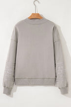 Kaylee aztec Embroidered Western Sweatshirt
