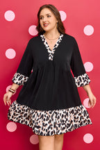 Sage Ruffle Hem Mini PLUS Dress