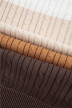 Madison Colorblock Cable Knit Sweater