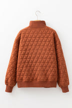 Yavita Half Zipped Loose Sweatshirt