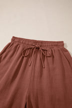 Kaia Waist Loose Linen Shorts