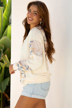 Dakota Geo Pattern Patchwork Hoodie