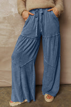 Lucy Leg Patchwork Drawstring Pants