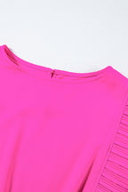 Zoe Pleated Layered Flutter Mini Dress