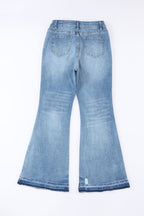 Kyra Waist Distressed Flared Jeans