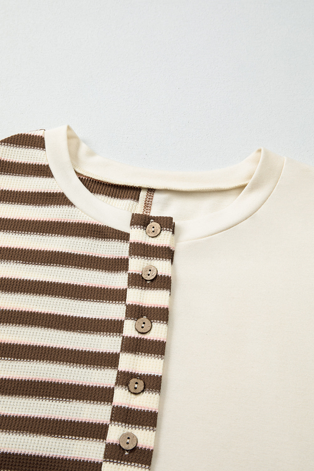 Ariana Stripe Stitched Oversized Sweatshirt
