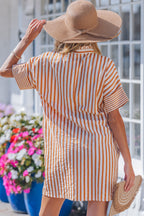Darcy Cuffs Shift Mini Dress