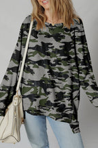 Honey Patchwork Drop Shoulder Sweatshirt