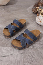 Kayla Band Retro Platform Slippers