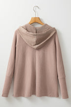 Olivia Patchwork Corded Drawstring Hoodie