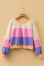 Emerie Drop Shoulder Cropped Sweatshirt