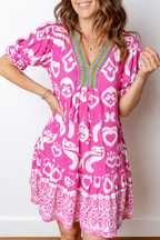 Alaia Short Sleeve Flared Dress