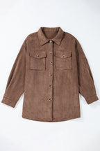 Eleanor Corduroy Flap Up Shacket