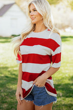 Tiana Block Oversize Tunic Tee