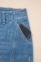Hana Wash Cuffed Barrel Jeans