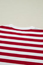June Stripe Patchwork T Shirt