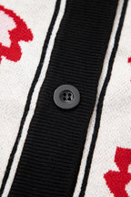 Selene Print Front Knit Cardigan