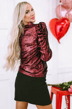 Amara Mock Bubble Sleeve Top