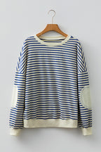 Emily Patched Drop Shoulder Sweatshirt