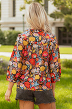 Amara Puff Sleeve Tied Blouse